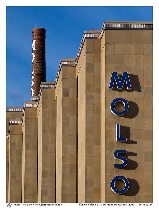 L'usine Molson près du Faubourg Québec
