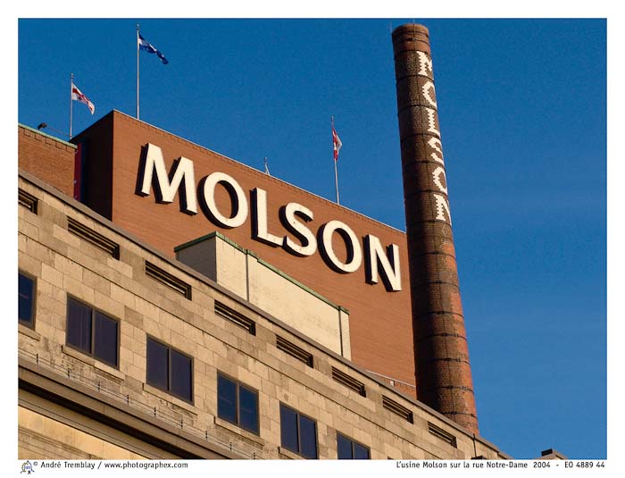 L'usine Molson sur la rue Notre-Dame