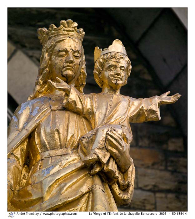 La Vierge et l'Enfant de la chapelle Bonsecours