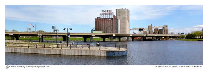 Le bassin Peel du canal Lachine