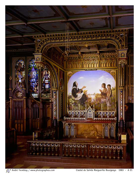 L'autel de Sainte Marguerite Bourgeoys 
