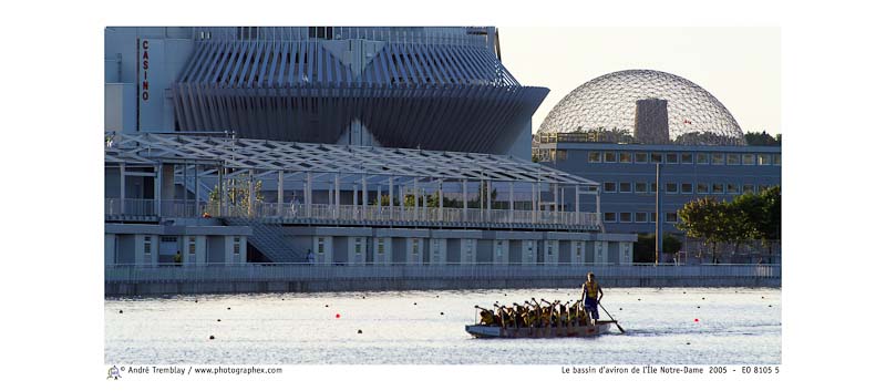 Le bassin d'aviron de l'Île Notre-Dame