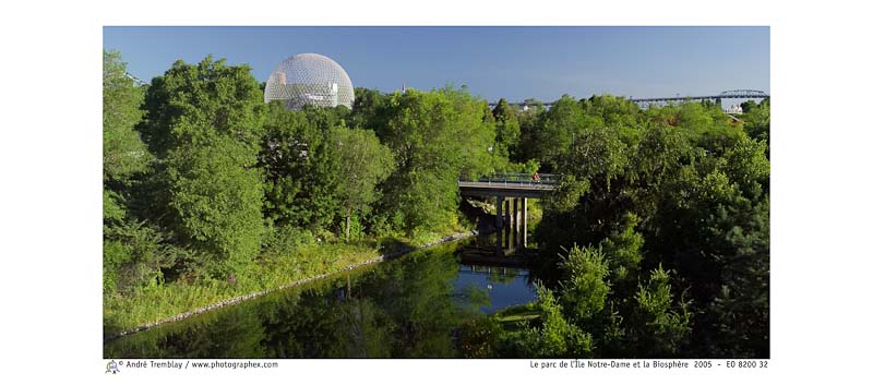 Le parc de l'Île Notre-Dame et la Biosphère