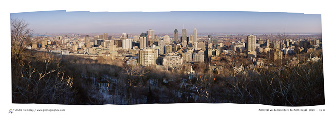 Montréal vu du belvédère du Mont-Royal
